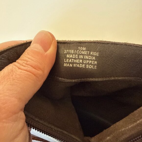 DIBA TRUE Comet Ride Boots Womens Sz 10 Brown Leather Wedge Ankle Chelsea - Picture 15 of 16